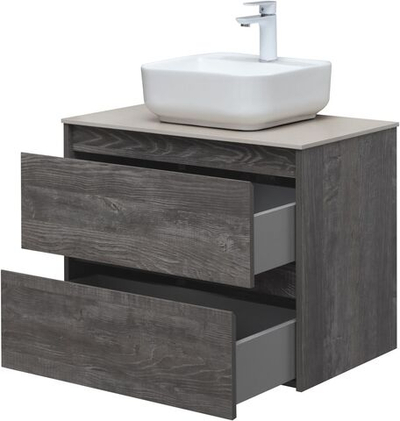 Тумба под раковину Aquanet Nova Lite 75 дуб серый (2 ящика)