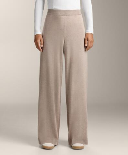 OYSHO Брюки прямого кроя с кашемиром, светло-коричневый