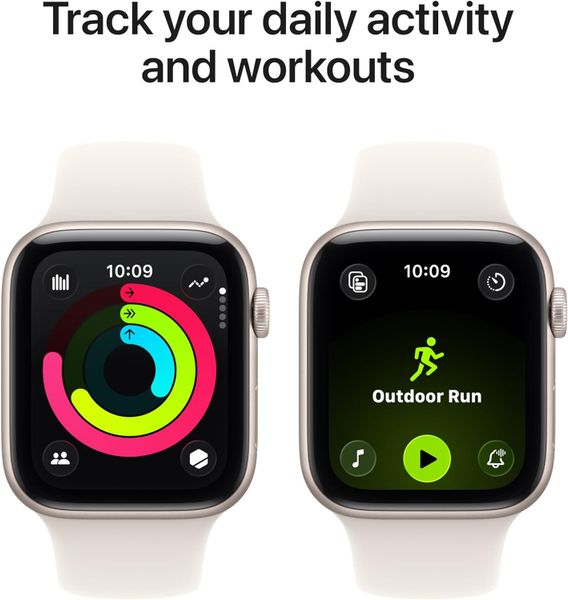 Умные часы Apple Watch SE 3 40 мм из алюминия цвета «сияющая звезда», спортивный ремешок «сияющая звезда» (S/M)
