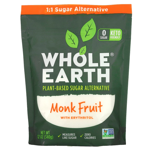 Whole Earth, архат с эритритолом, 340 г (12 унций)