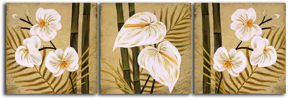 Модульная картина "Цветочная композиция"