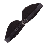 Черная кожаная маска со съёмными шорами Sitabella BDSM Accessories 3080-1