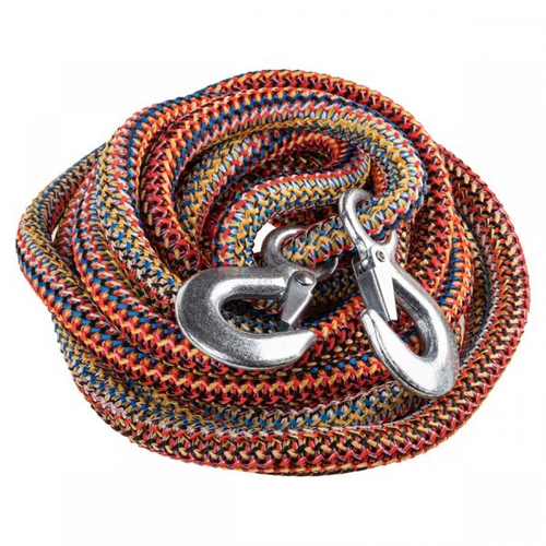 Трос буксир. (12 т) веревка плетен. 2 крюка /5 м/ (SKYWAY)