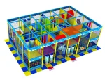Детский игровой лабиринт «Крокодил Гена» 34,6 м² (7,3*4,9*2,51м)