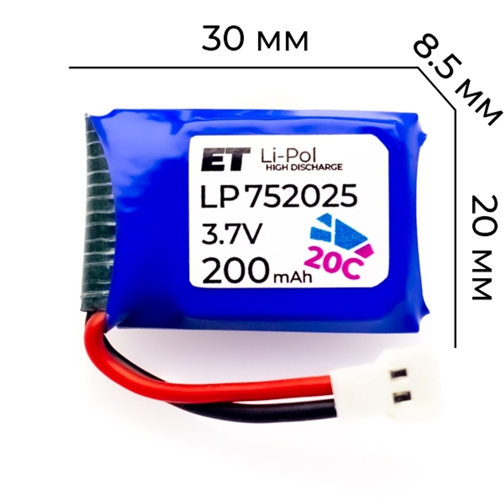 Аккумулятор ET LP752025-20CM