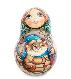 Народные промыслы МР-16/22-A Неваляшка бол. «Мария с котом»