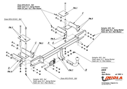 Фаркоп IMIOLA O.035 Opel Meriva 2003-2010(паспорт и сертификат в комплекте)(без электрики)