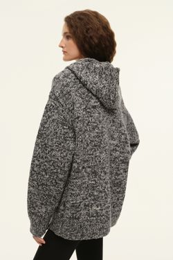 Худи на молнии ((Just comfy)), черно-белый