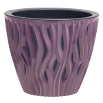 Кашпо для цветов пластиковое 1,6л d-16 см «Вдохновение» Сливовый