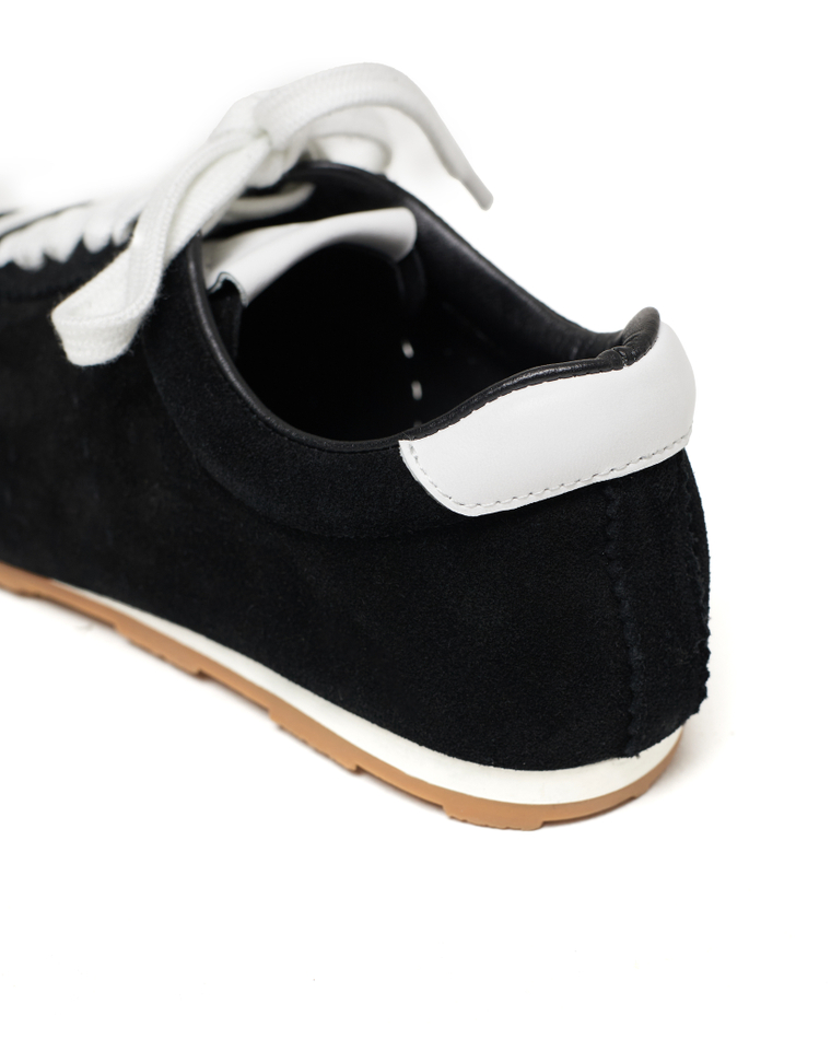 Кеды из натуральной замши черный