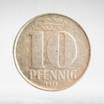 Germany, 10 Pfennigs, 1971, (Berlin Mint - "A"), VF