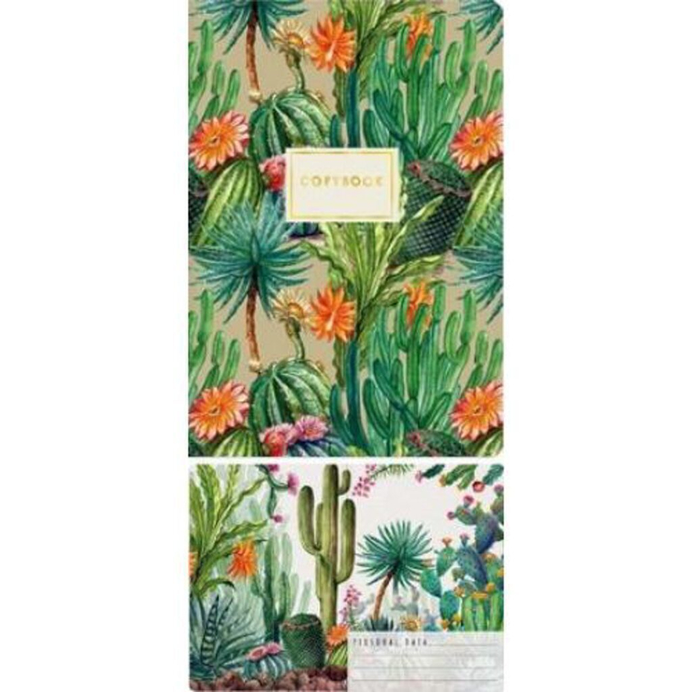 Записная книжка А5  40л. картон, мягк.пер. "Flora. Кактусовый рай" кл.