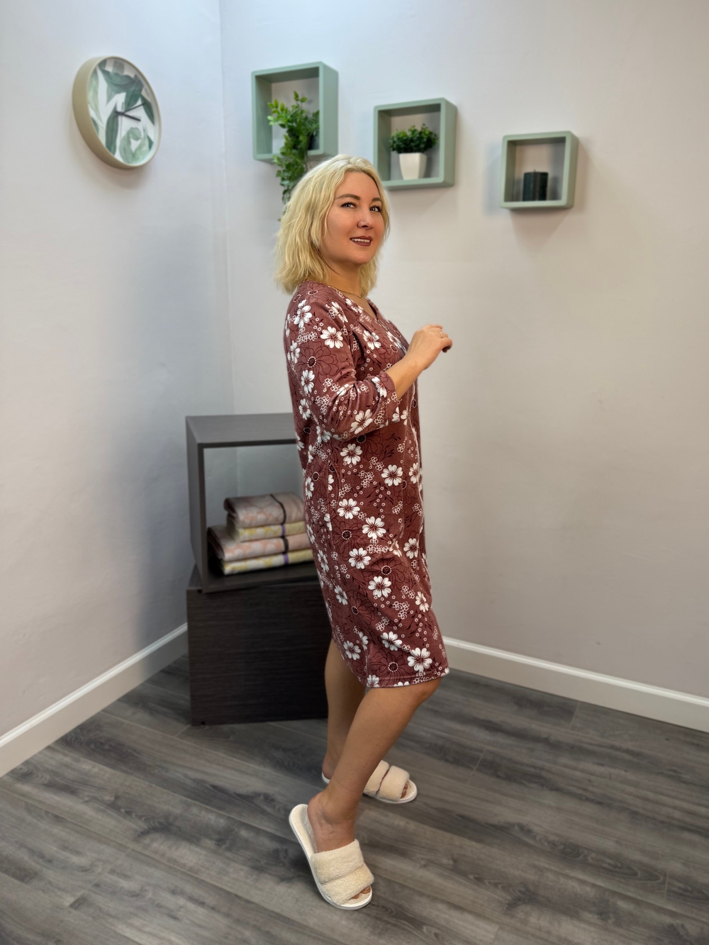 Халат женский "295-1 В.П" молния (Галатея)