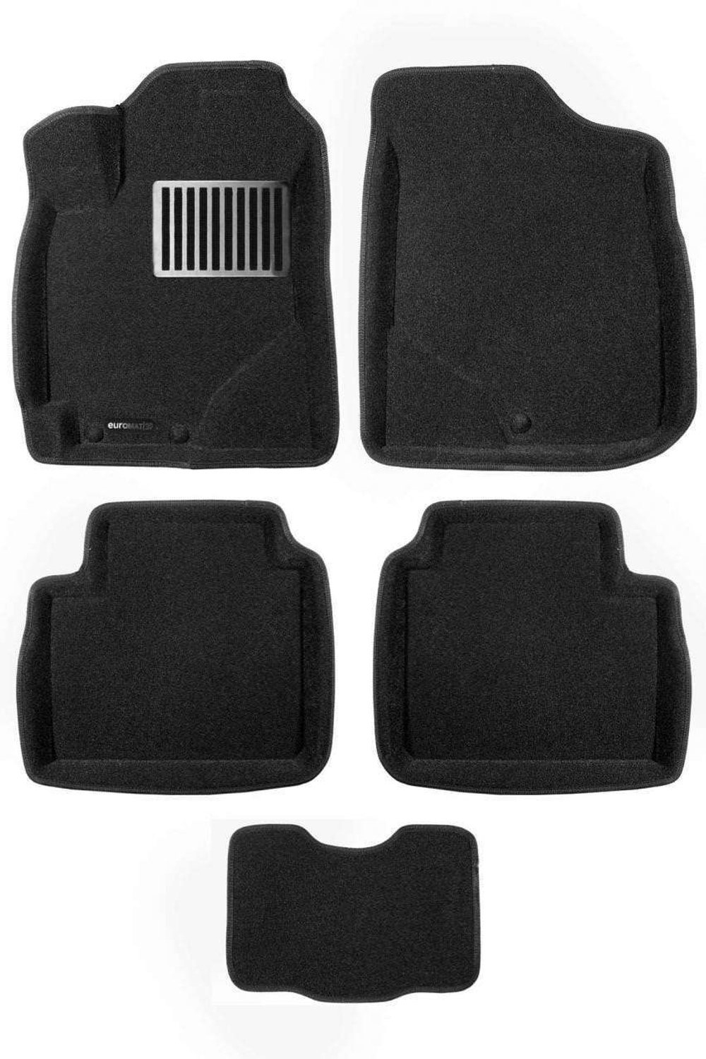 Коврики салона для GEELY Emgrand 7 (2016-) Euromat 3D Lux черные. Арт. EM3D-001402