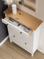 IKEA Обувница 3 ящ, HEMNES 89х127х30, черная/св-коричневая, из массива сосны, КЫМОР (ХЕМНЭС ИКЕА)