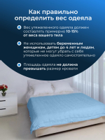 Утяжеленное одеяло 1.5 спальное охлаждающее 12 кг 140х200 см