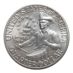 1/4  доллара 1976 (S). США AU "200-летие Декларации независимости"