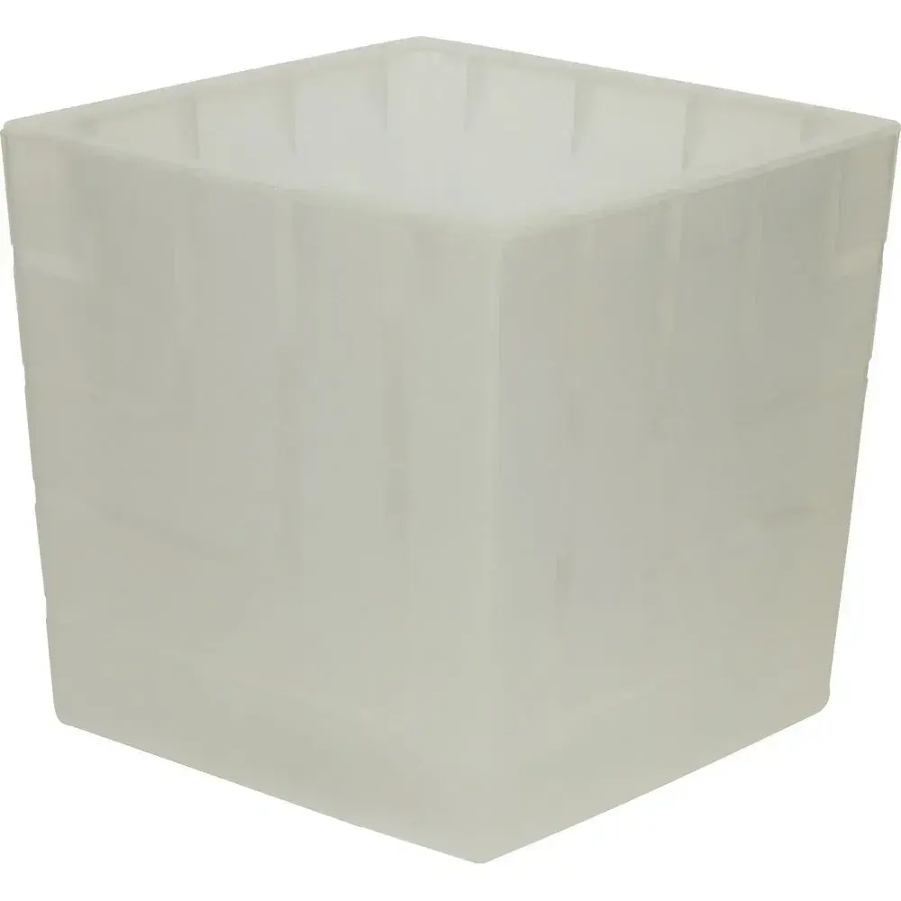 Горшок пластиковый КВАДРО ПРОЗРАЧНЫЙ с вкладкой, д. 11,5 1,2 л