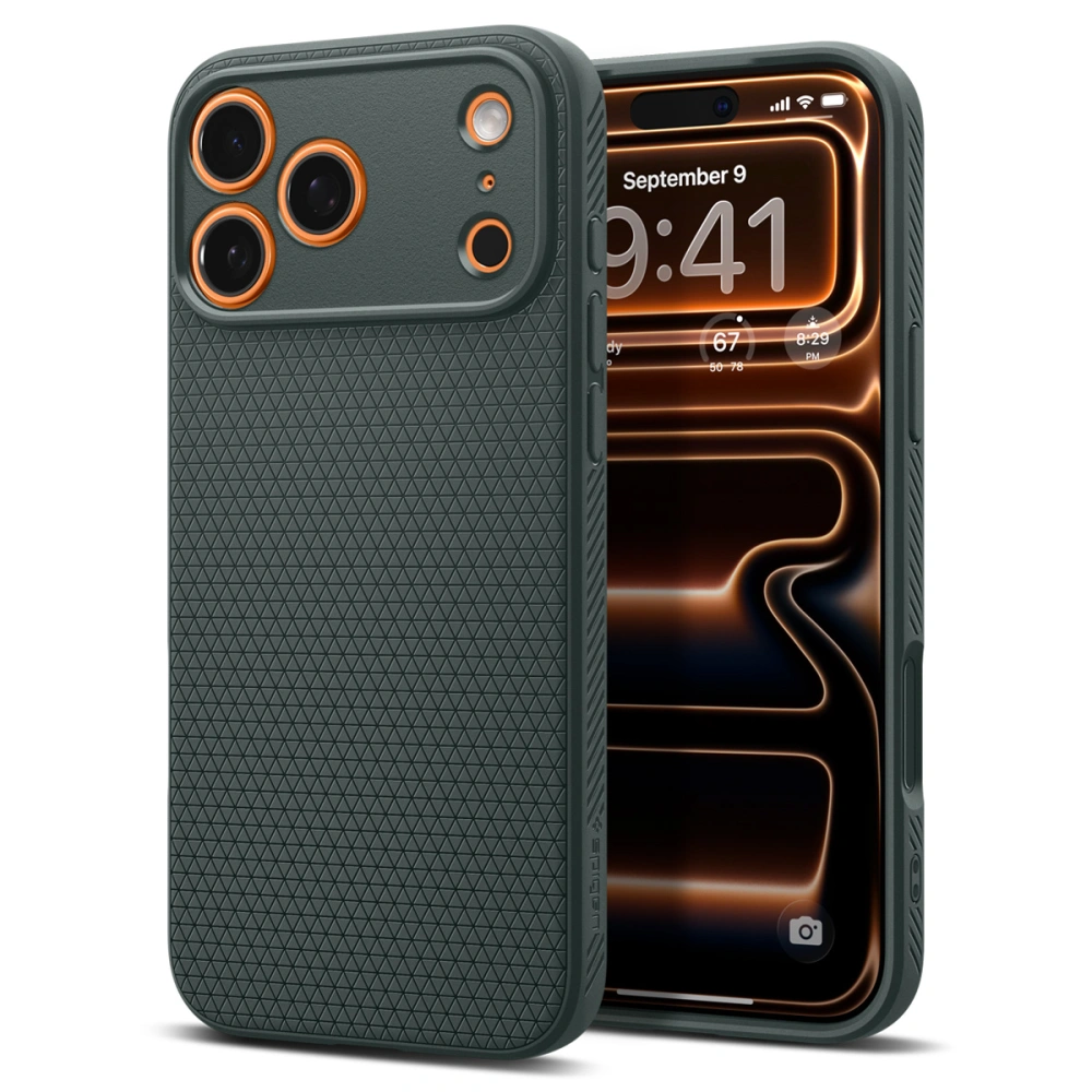 Чехол Spigen Liquid Air для iPhone 17 Pro Max зеленый