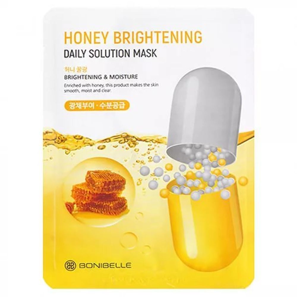 Тканевая маска с экстрактом меда BONIBELLE Honey Brightening Daily Solution Mask