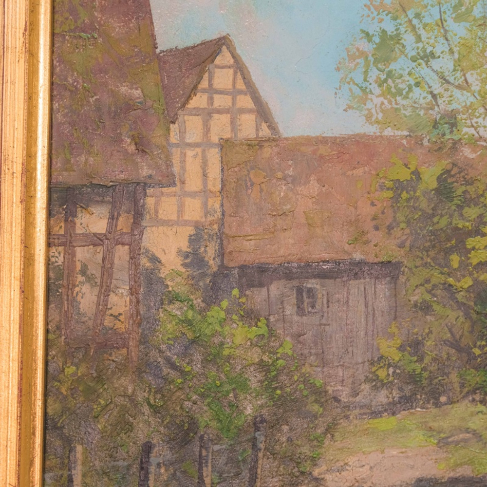 Картина «Весенняя усадьба»