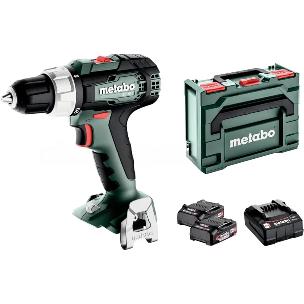Metabo BS 18 L шуруповерт аккумуляторный (2 x 2 Ач, ЗУ) 614051500
