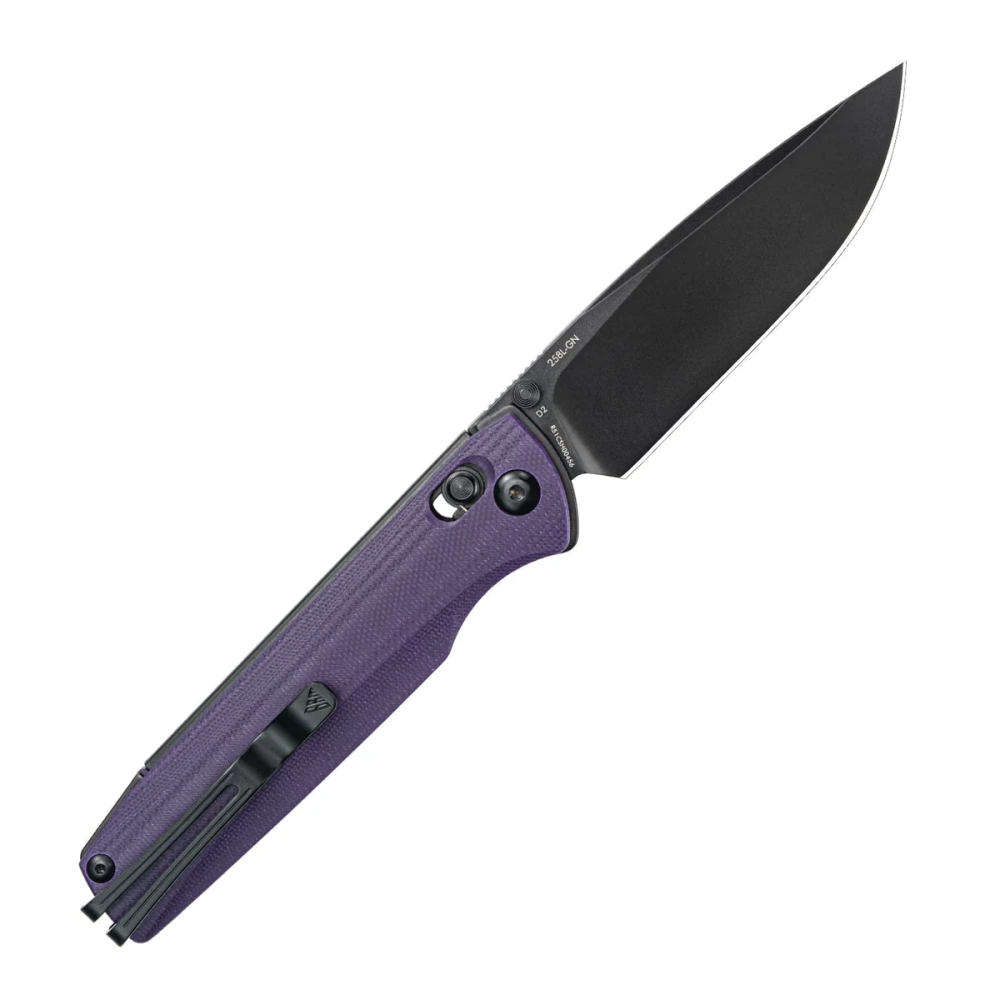 Нож складной SRM 258L-GN Terrier Black Ti (D2, Purple G10)