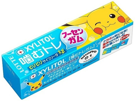 Жевательная резинка Xylitol Покемон вкус содовой Lotte, 21 гр. 1/15