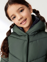Куртка утепленная с капюшоном для девочки Next Q81-874, Хаки