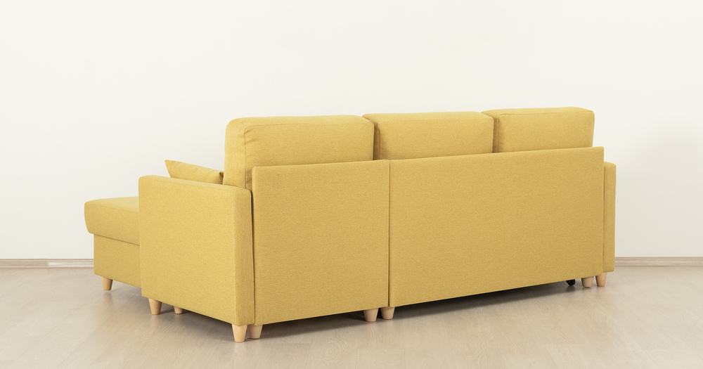 Дилан угловой диван-кровать (желтый)