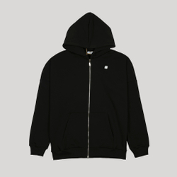 Zip-Up Hoodie Black