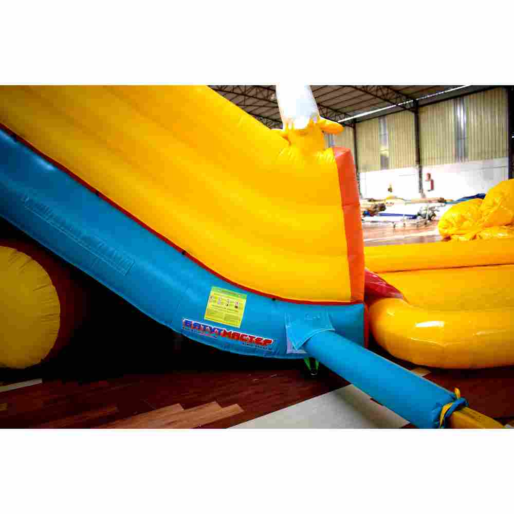 Надувной батут с бассейном «Мартышка» без подкачки, герметичный, 10*4*5 м