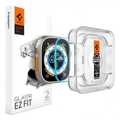 Защитное стекло Spigen GLAS.tR EZ Fit для Apple Watch Ultra 49 мм 2 шт, (AGL05556) прозрачный