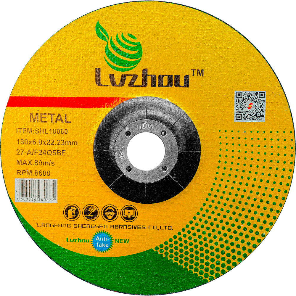 Круг зачистной по металлу LVZHOU 180х6х22,23mm, SHL18060