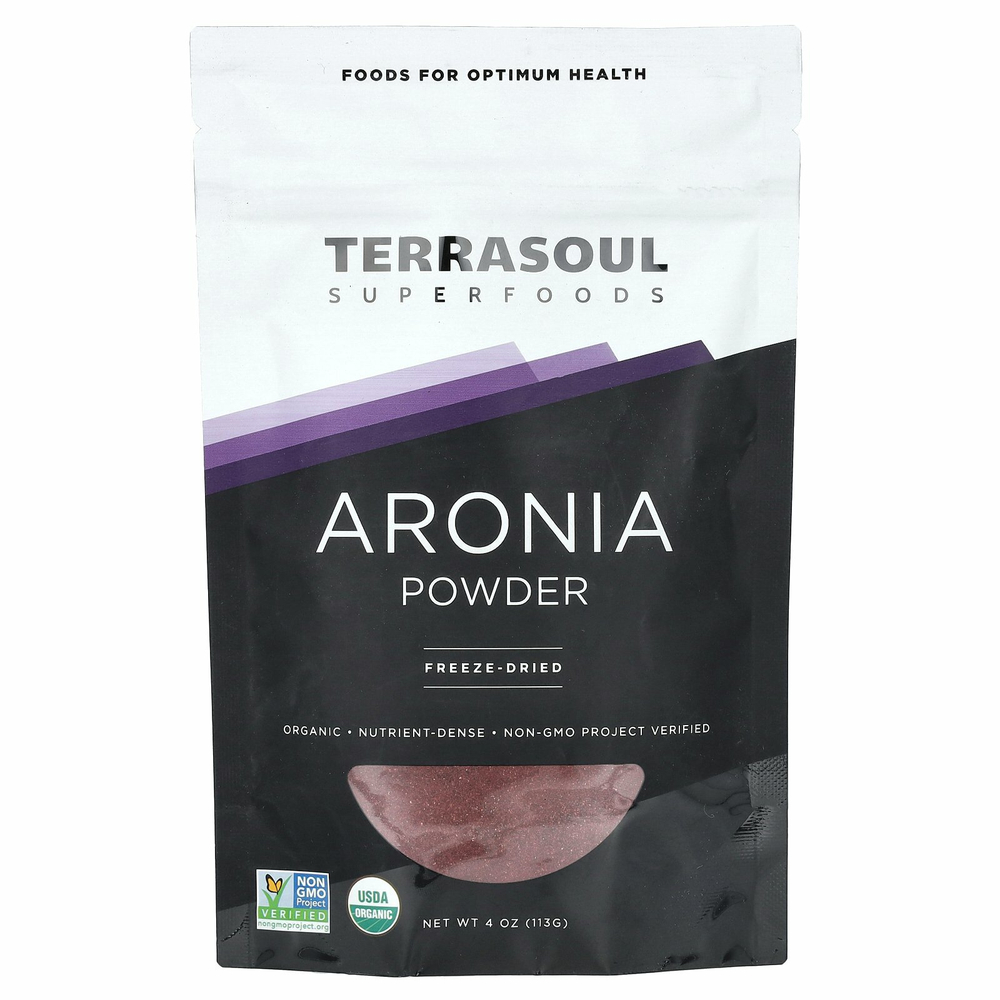 Terrasoul Superfoods, порошок из аронии, сублимированная, 113 г (4 унции)