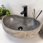 Раковина из речного камня RS-64102 (58*36*15) 0122