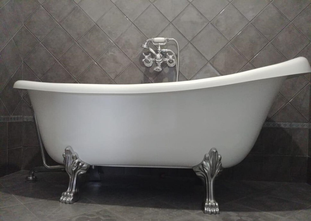 Ванна из литьевого мрамора Эстет Марсель 170х80 белая, ФР-00001849