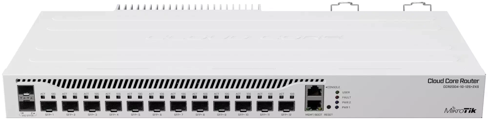 Маршрутизатор MikroTik CCR2004-1G-12S+2XS 12хSFP+ 2хSFP28 GbLAN