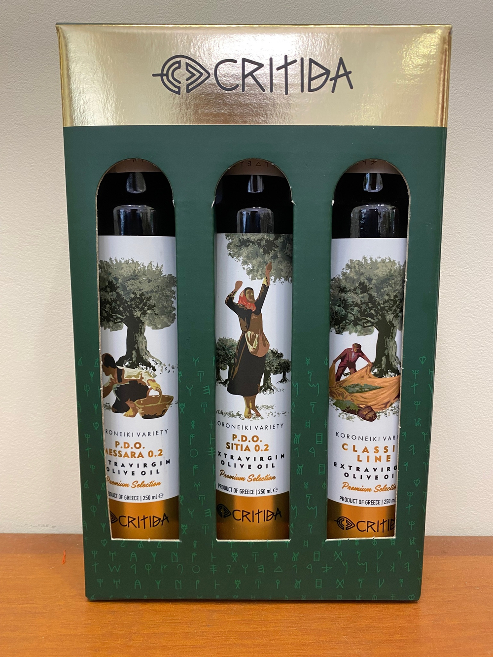 Набор Оливкового масла , c/б, 3* 250мл, Греция