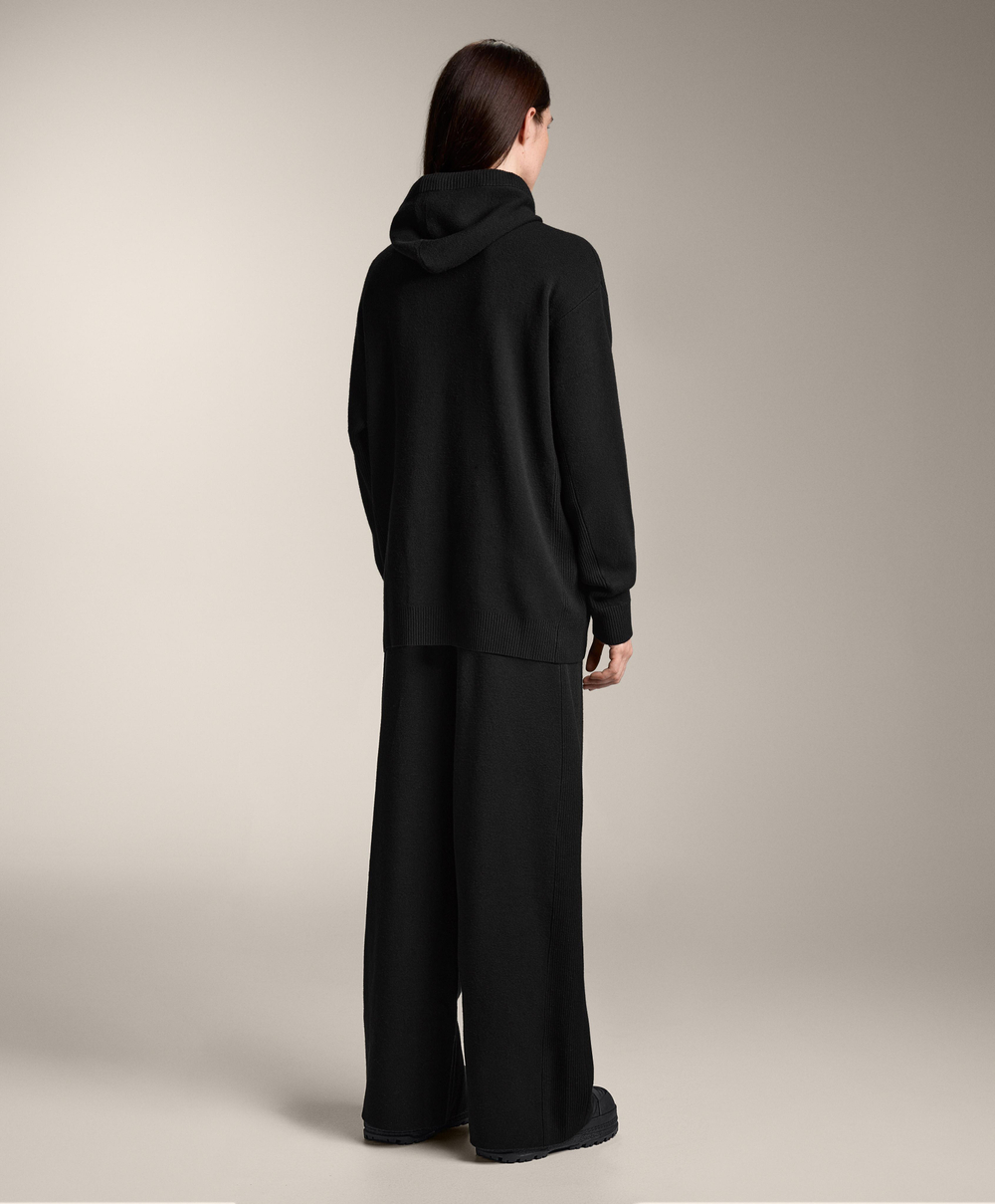 OYSHO Прямые брюки с резинкой по бокам, черный