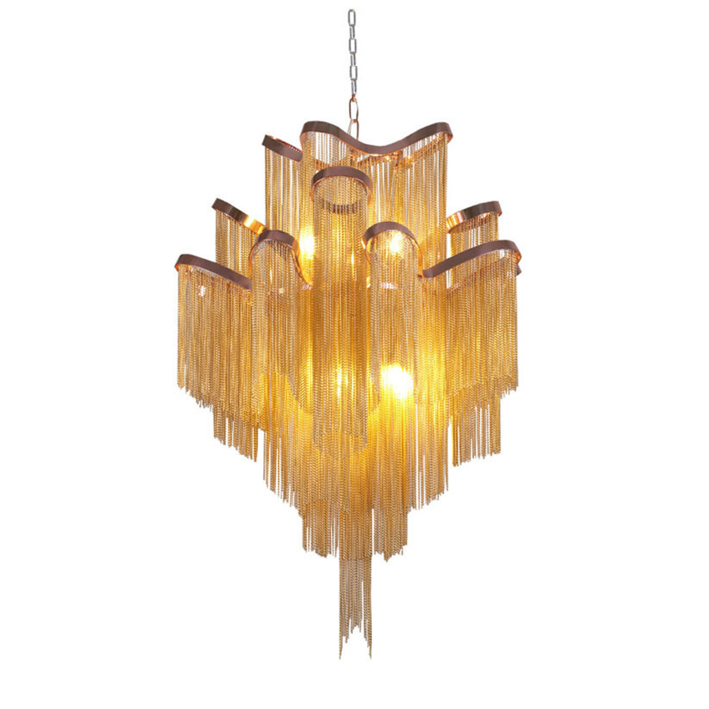 Pendant design lamp Stream by Terzani (Gold)