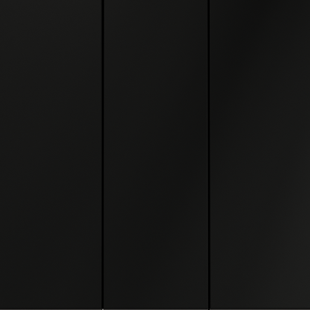 Выключатель встраиваемый VOLTUM S70 трехклавишный 10А, (черный матовый)