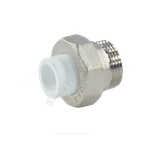 Муфта PP-R комбинированная разъемная белая Дн 20х1/2" НР RTP (РосТурПласт) 10640
