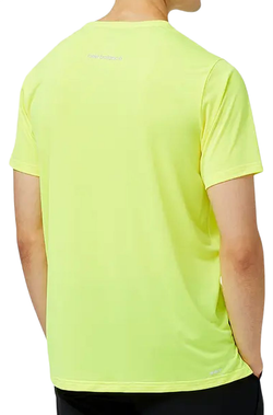 Теннисная футболка New Balance Accelerate Short Sleeve - Yellow