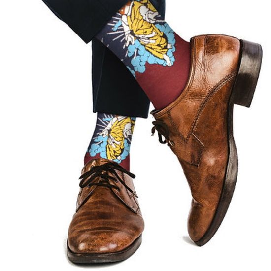 Носки "Иисус в облаках. Второе пришествие" р-р 38-45 (бордовый)