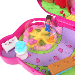 Polly Pocket - Клубничный мишка Компактный набор 2 куклы + аксессуары HRD35 / артикул   FRY35 HRD35  / GTIN 194735173761