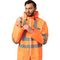Костюм сигнальный влагозащитный Extra-V-КБР полиэфир с ПВХ покрытием оранжевый с СОП