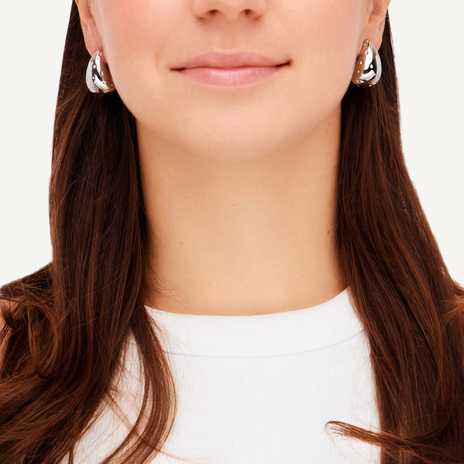 Серьги Dotty Drop Earrings - Silver