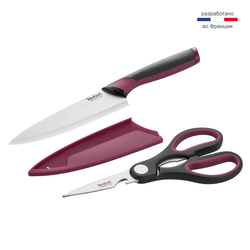 Набор из 2 предметов Tefal поварской нож 15 см + ножницы Tefal Comfort K250S225