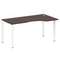 Metal System Стол криволинейный правый на П-образном м/к БП.СА-1 (R) Венге Цаво/Металл Белый 1600*90